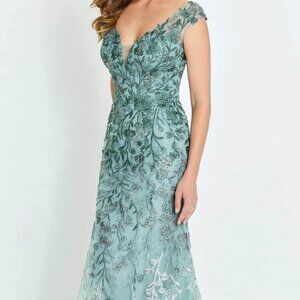 Mother of the Bride/Groom Gown Dress Montage by Mon Cheri Sage Green M522